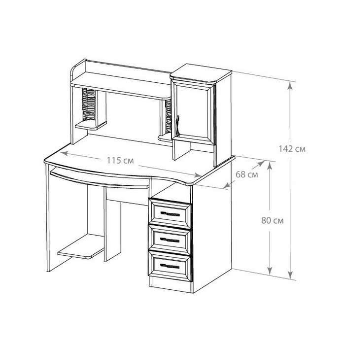 Высота письменного стола: стандарт для расположения столешницы, какая высота стандартная и правильная, модели с регулируемой высотой, другие размеры