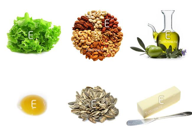 В каких продуктах содержится витамин е в большом количестве