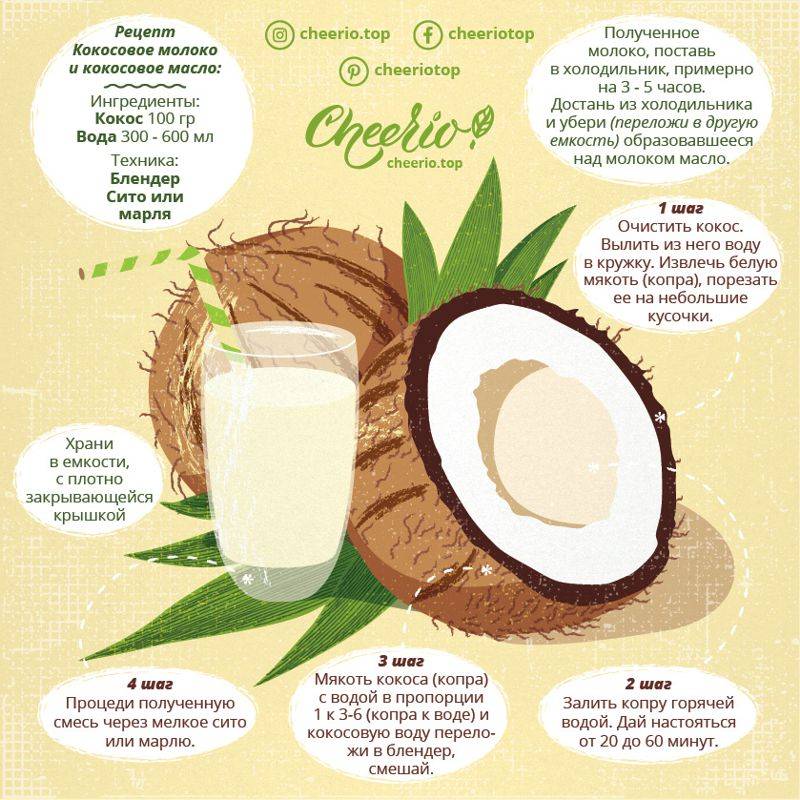 Можно ли употреблять кокос, молоко и масло из него при грудном вскармливании