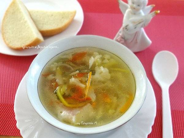 Рыбный суп из трески для детей пошаговый рецепт с фото