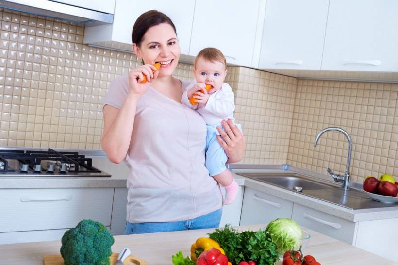 Как похудеть после родов: диета для кормящей мамы