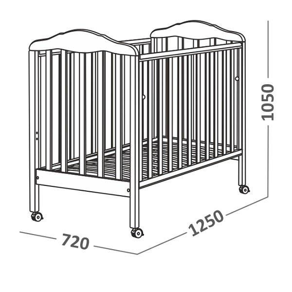 Размеры детских кроваток для новорожденных – выбираем свой