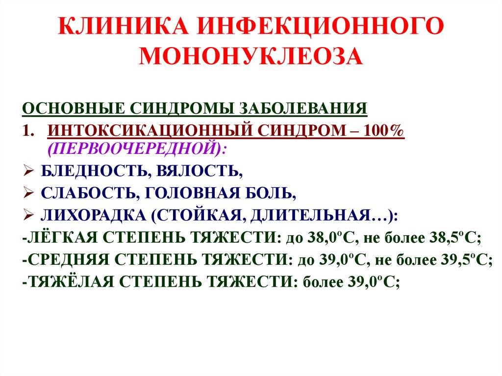 Инфекционный мононуклеоз - лор клиника №1