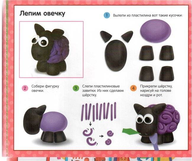 Поделки из пластилина для детей: схемы и оригинальные украшения для детей от 2 до 6 лет