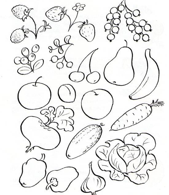 Как рисовать аппетитные фрукты и овощи
