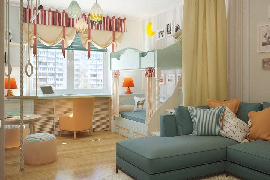 Зонирование комнаты на гостиную и детскую: правила дизайна и идеи для оформления