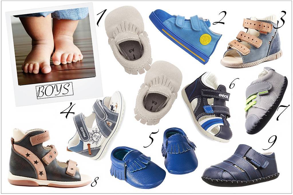 Обувь на первые шаги: как правильно выбрать модель для ребенка, начинающего ходить?