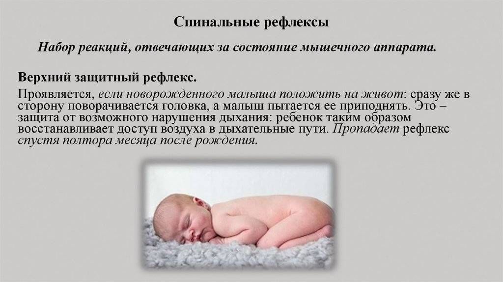 Рефлексы новорожденного: норма и отклонения от нее