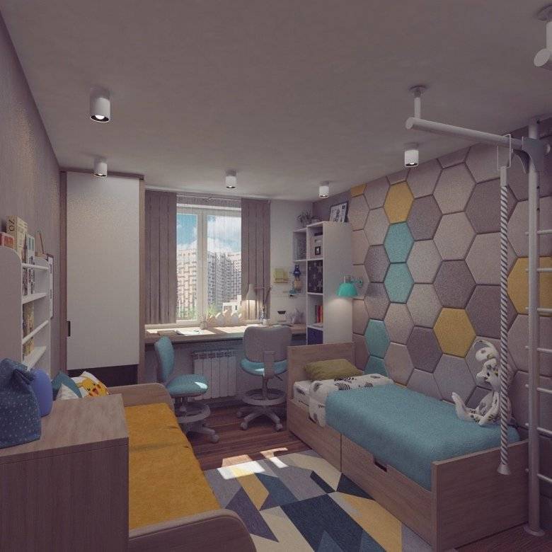 Дизайн комнаты для двух подростков (мальчиков, девочек или разнополых детей) в современном стиле