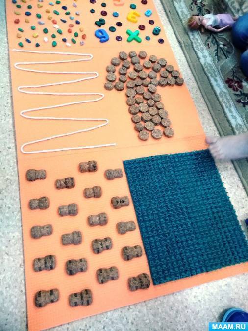 Массажные коврики своими руками для детей — пошаговое изготовление и образцы