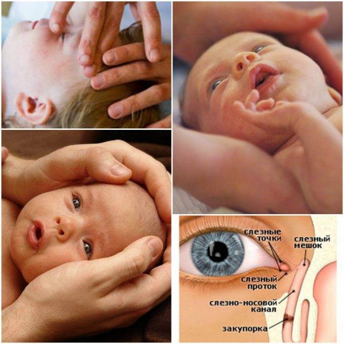 Как делать массаж глаз новорожденному