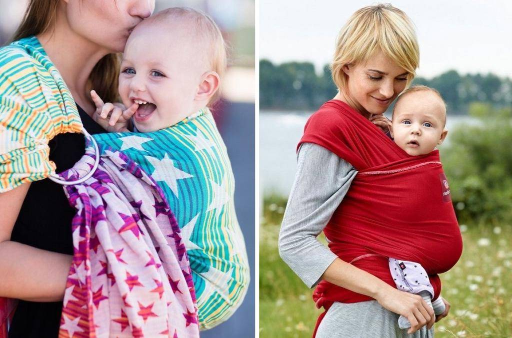 Как правильно надевать слинги (с кольцами, слинг-шарф, май-слинг) в положении на спине у мамы