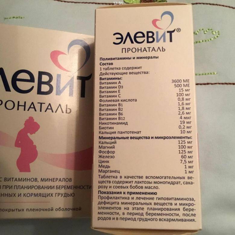 Элевит пронаталь - инструкция по применению, описание, отзывы пациентов и врачей, аналоги