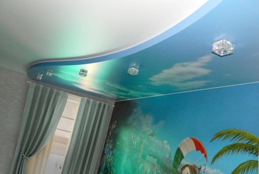 Натяжные потолки в детской комнате: фото, виды, характеристики