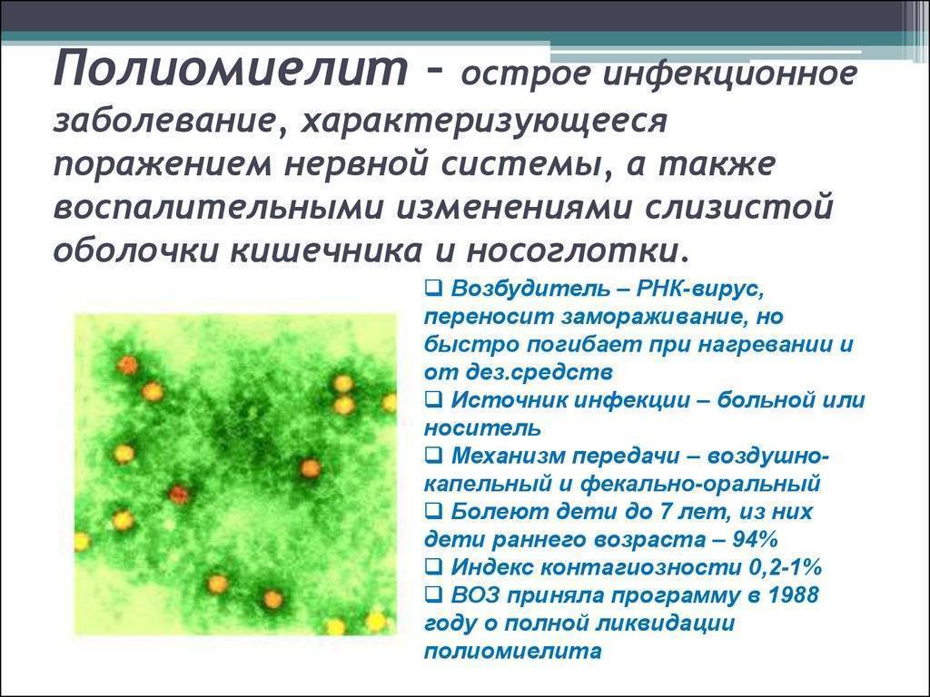 Полиомиелит - причины, симптомы, диагностика и лечение