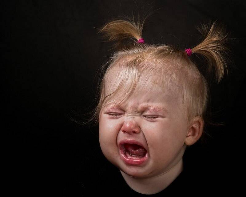 Если ребенок плачет