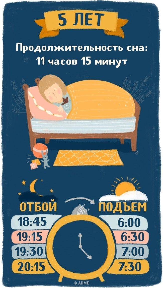 Сколько нужно спать детям. важная информация от рождения до юношества
