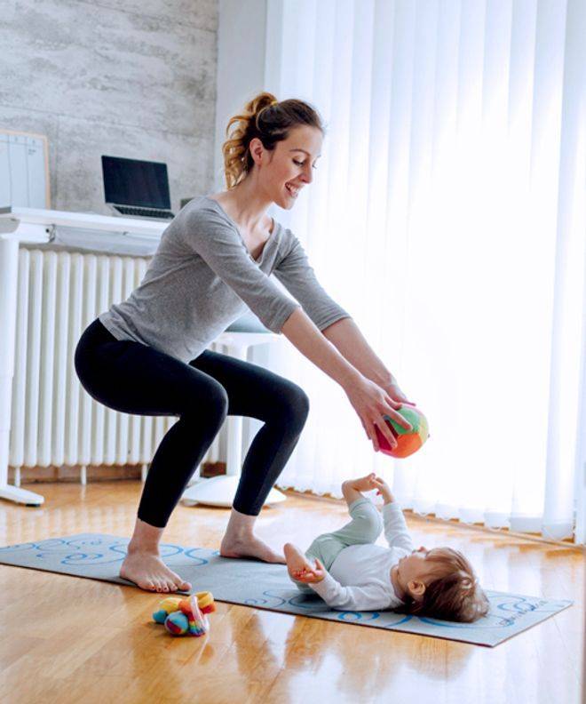 Фитнес с малышом. занятия спортом после родов дома для мамы и ребёнка - фото, видео, программы тренировок – fitness_s_baby