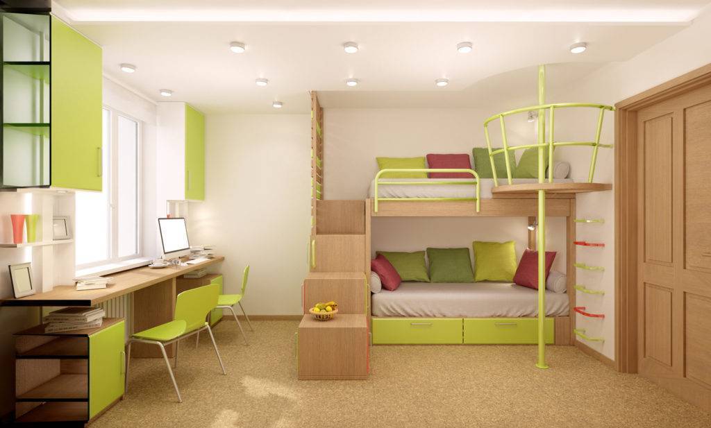 Дизайн для детской комнаты для двоих детей: идеи оформления, варианты планировки, фото