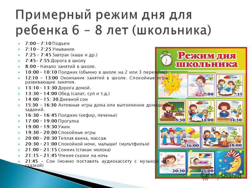 График сна ребенок в год