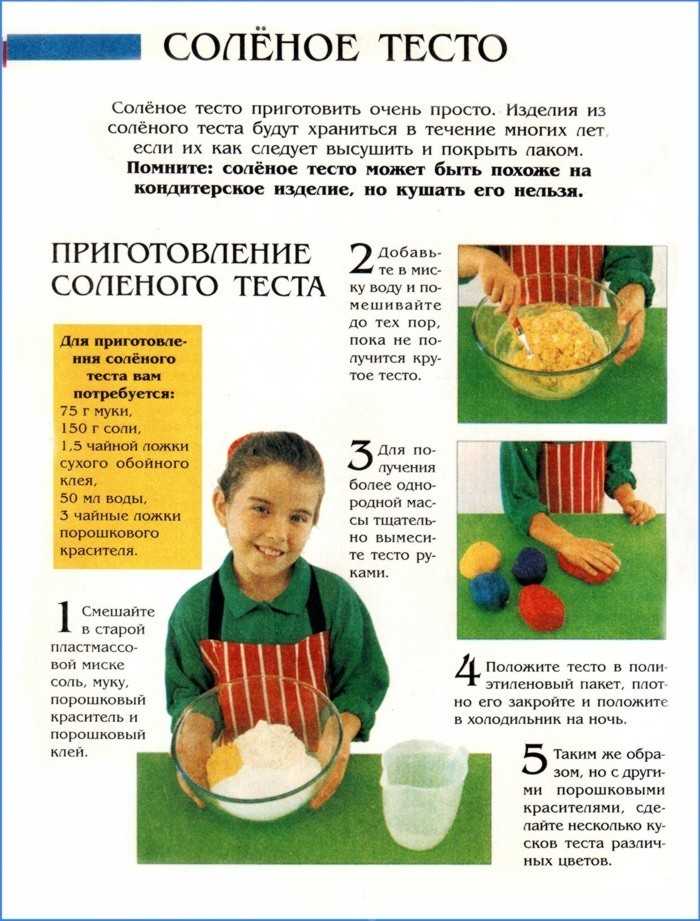 Соленое тесто для лепки. рецепты для детей. поделки с фото