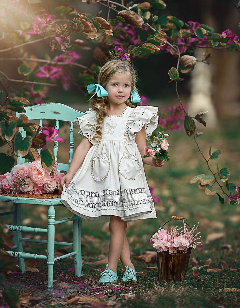 Платье для девочки "весенний цветок" - вязание - страна мам