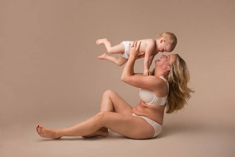 Гимнастика после родов мама+малыш