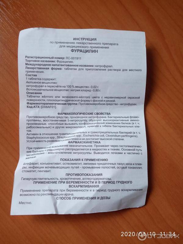 Фурацилин – эффективный противомикробный препарат