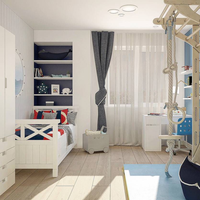 Детская комната в стиле икеа: фото интерьера для мальчика и девочки (подростков) | детская | vpolozhenii.com