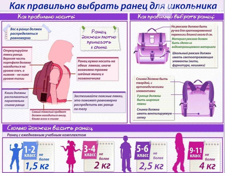 Как правильно выбрать школьный портфель? каким должен быть ранец для школы?