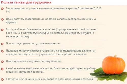С какого возраста можно давать тыкву грудничку или тыква для первого прикорма, когда можно давать ребенку и как приготовить • твоя семья - информационный семейный портал