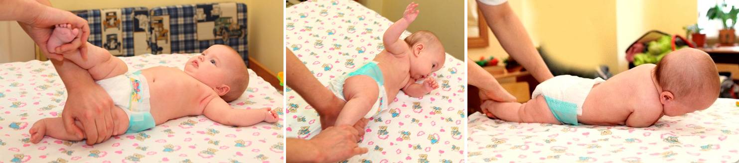 Как научить малыша переворачиваться со спины на животик