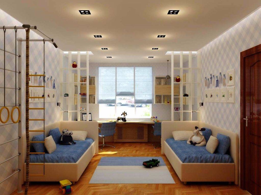 Идеи для дизайна детской комнаты для двоих детей: особенности планировки +62 фото