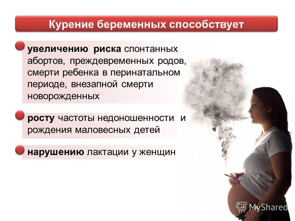 Вред курения при грудном вскармливании