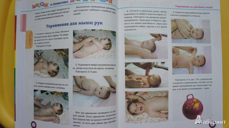 Массаж и гимнастика ребенку в возрасте 3-4 месяцев