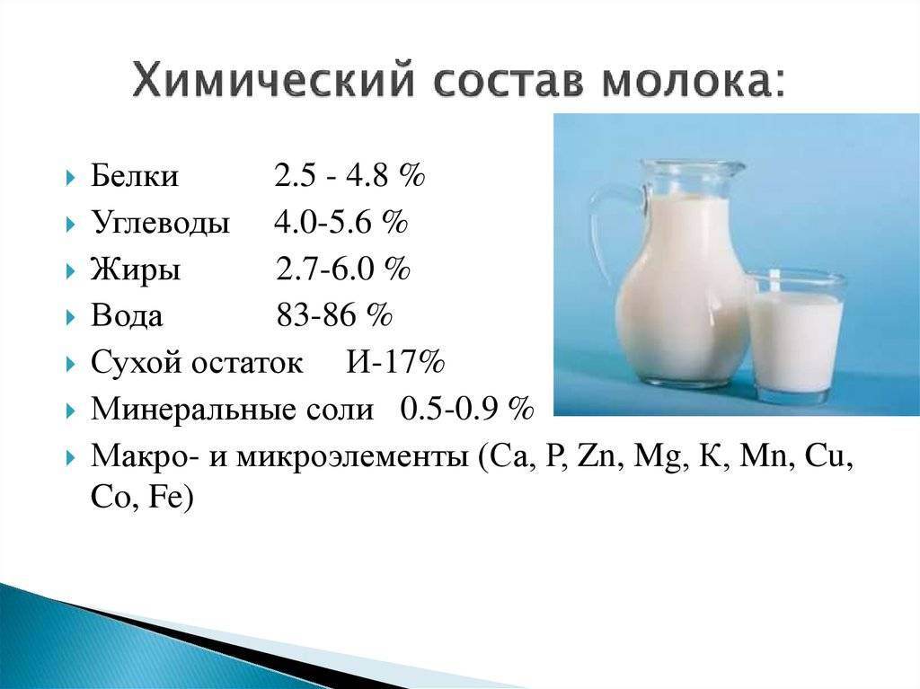 Состав грудного молока