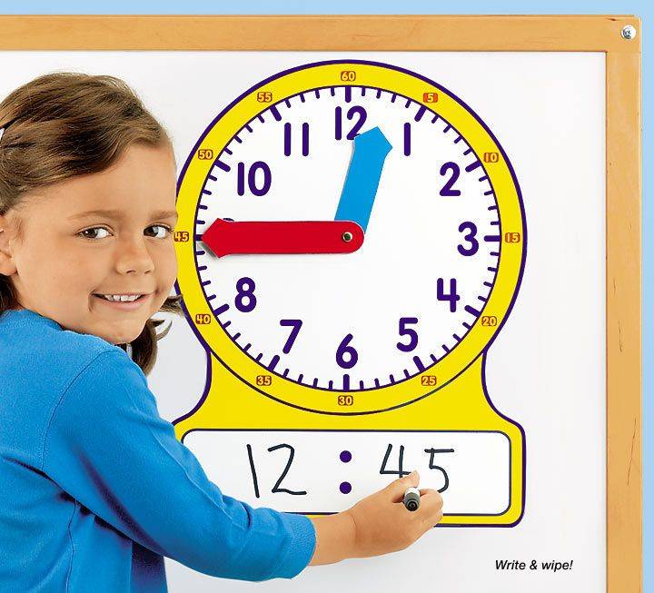 Как научить ребенка времени по часам