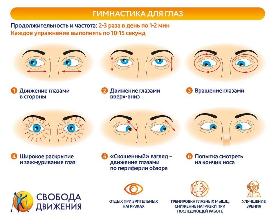 Гимнастика для глаз - 10 лучших упражнений для улучшения зрения «ochkov.net»